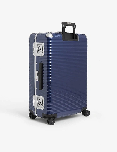 Shop Fpm - Fabbrica Pelletterie Milano Bank Light Spinner 76 Suitcase In Indigo Blue