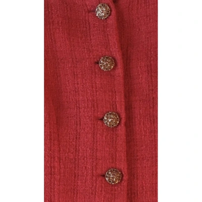 Pre-owned Chanel Red Tweed Jacket