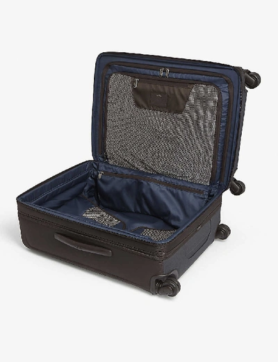 Shop Tumi Short Trip Dual Access Four-wheel Suitcase 66cm In Anthracite