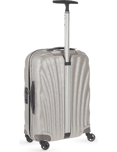 Shop Samsonite Cosmolite Four-wheel Cabin Suitcase 55cm In Pearl