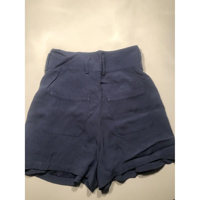 Pre-owned Balenciaga Blue Polyester Shorts