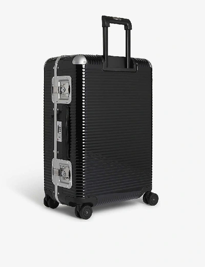 Shop Fpm - Fabbrica Pelletterie Milano Bank Light Spinner Suitcase In Licorice+black