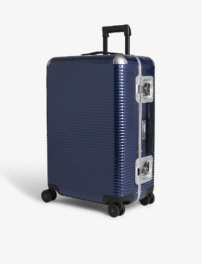 Shop Fpm - Fabbrica Pelletterie Milano Bank Light Spinner Suitcase In Indigo Blue