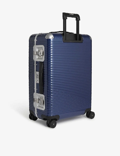 Shop Fpm - Fabbrica Pelletterie Milano Bank Light Spinner Suitcase In Indigo Blue