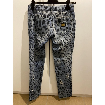 Pre-owned Dolce & Gabbana Large Trousers In Blue