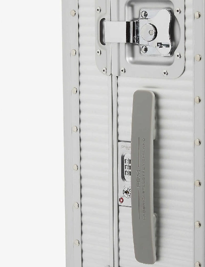 Shop Fpm - Fabbrica Pelletterie Milano Bank S Spinner 68 Aluminium Suitcase In Moonlight+silver