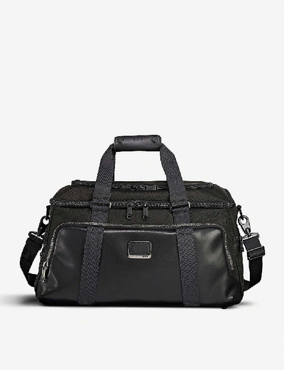 Shop Tumi Alpha Bravo Mccoy Nylon And Leather Gym Bag In Black