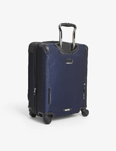 Shop Tumi Arrivé Continental Dual Access Four-wheel Suitcase 56cm In Navy