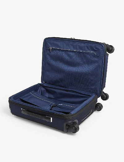 Shop Tumi Arrivé Continental Dual Access Four-wheel Suitcase 56cm In Navy