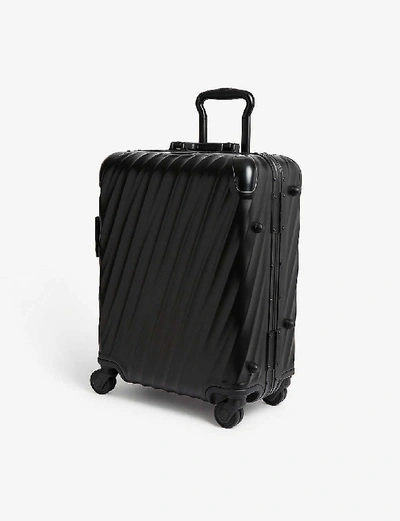 Shop Tumi Matte Black Continental Carry-on 19 Degree Aluminium Suitcase