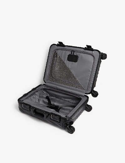 Shop Tumi Matte Black Continental Carry-on 19 Degree Aluminium Suitcase