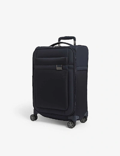 Shop Samsonite Dark Blue Airea Upright Soft Case 4 Wheel Top-pocket Cabin Suitcase