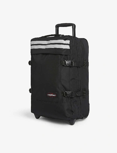 Shop Eastpak Transverz Small Nylon Suitcase In Reflective Black