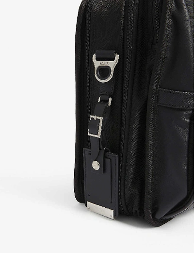 Shop Tumi Alpha 3 Expandable Laptop Briefcase In Black Chrome