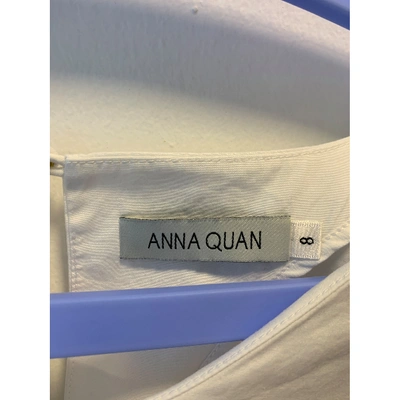 Pre-owned Anna Quan White Cotton  Top