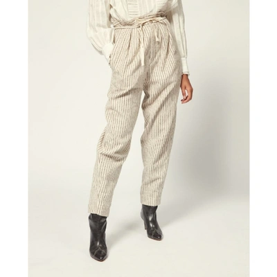 Pre-owned Isabel Marant Étoile Ecru Cotton Trousers