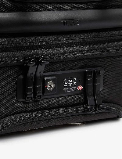 Shop Tumi Alpha 3 Carry-on Four Wheel Suitcase In Black Chrome