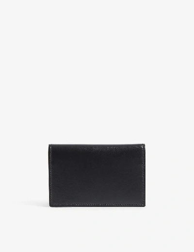 Shop Alexander Mcqueen Logo Leather Bifold Wallet In Black Red