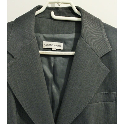 Pre-owned Gerard Darel Wool Blazer In Grey