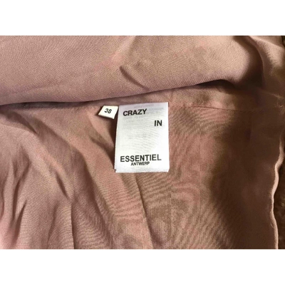 Pre-owned Essentiel Antwerp Pink Faux Fur Jacket