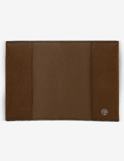 Shop Mulberry Grained Leather Passport Cover In Oak