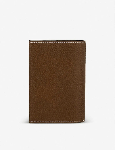 Shop Mulberry Grained Leather Passport Cover In Oak