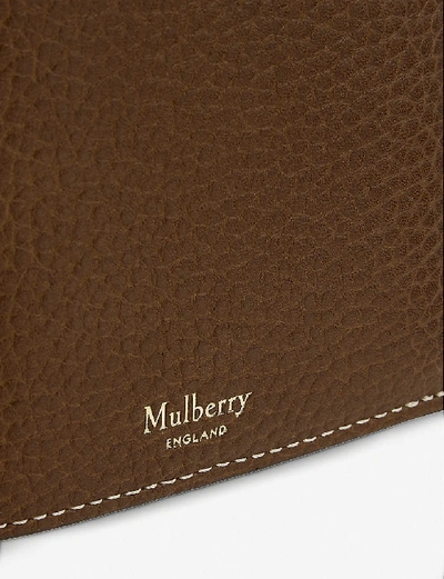 Shop Mulberry Grained Leather Passport Cover In Oak