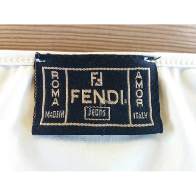 Pre-owned Fendi Vest In Yellow