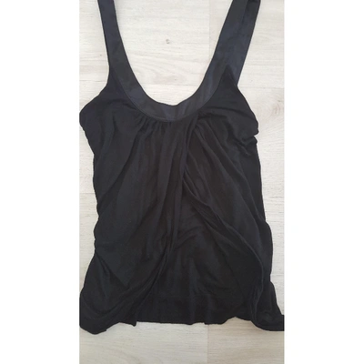 Pre-owned Pinko Silk Camisole In Black