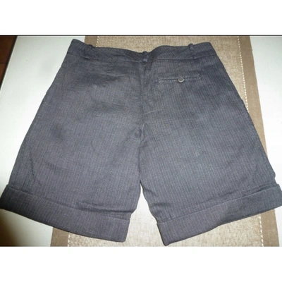 Pre-owned Maje Grey Cotton Shorts