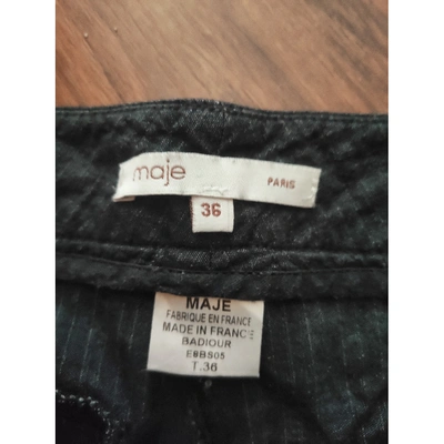 Pre-owned Maje Grey Cotton Shorts