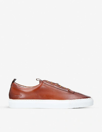 Shop Grenson Sneaker 1 Leather Tennis Trainers In Tan