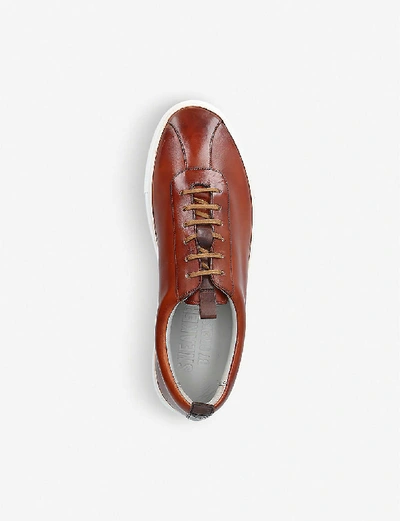 Shop Grenson Sneaker 1 Leather Tennis Trainers In Tan