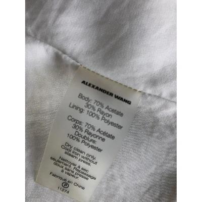 Pre-owned Alexander Wang T White Viscose Jacket