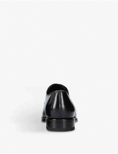 Shop Tom Ford Wessex Leather Derby Shoes In Black