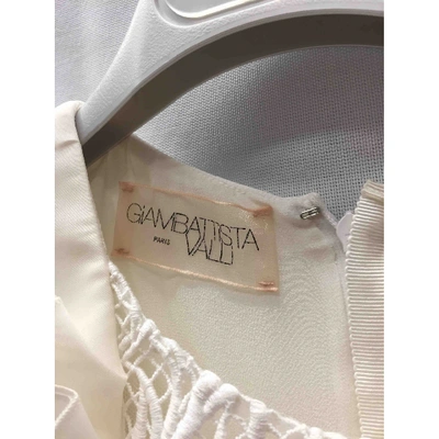 Pre-owned Giambattista Valli Silk Mid-length Dress In White