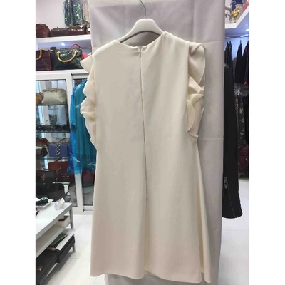 Pre-owned Giambattista Valli Silk Mid-length Dress In White