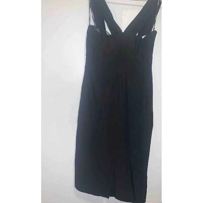 Pre-owned Versace Black Silk Dress