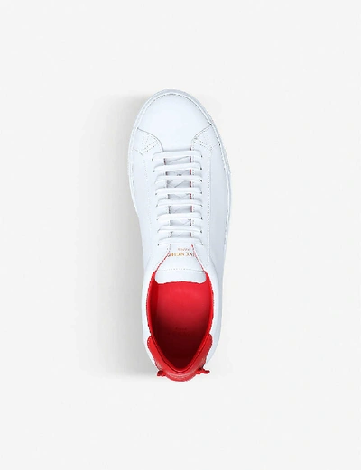 Shop Givenchy Knot-detail Leather Trainers