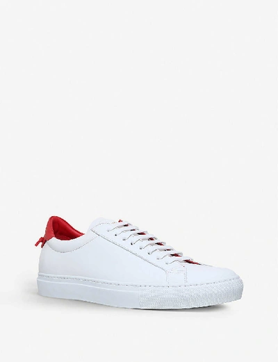 Shop Givenchy Knot-detail Leather Trainers