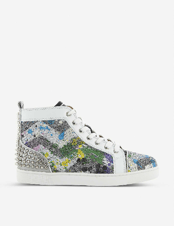 sequin high top sneakers womens