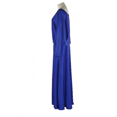 Pre-owned Lanvin Mid-length Dress In Blue