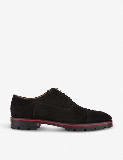 Shop Christian Louboutin Hubertus Flat Veau Velours