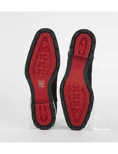 Shop Christian Louboutin Hubertus Flat Veau Velours