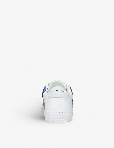 Shop Kurt Geiger Donnie Rainbow Leather Trainers In Mult/other