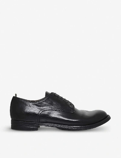 Shop Officine Creative Anatomia Leather Derby Shoes In Black