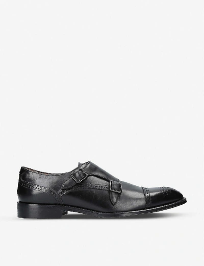 Shop Kurt Geiger Mens Black Raphael Leather Shoes 12