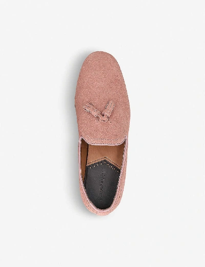 Shop Kg Kurt Geiger Orvel Suede Tassel Loafers In Pink