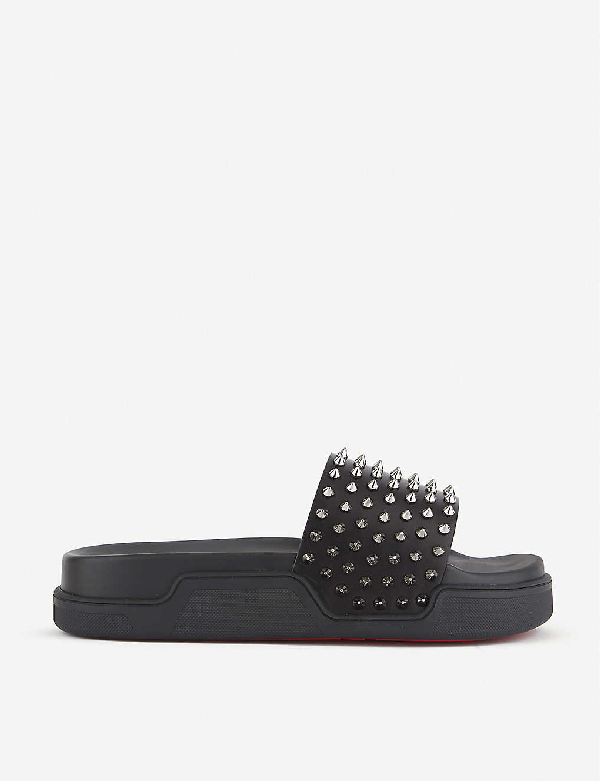 black spiked slides