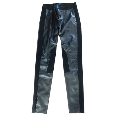 Pre-owned French Connection Slim Trousers In Black